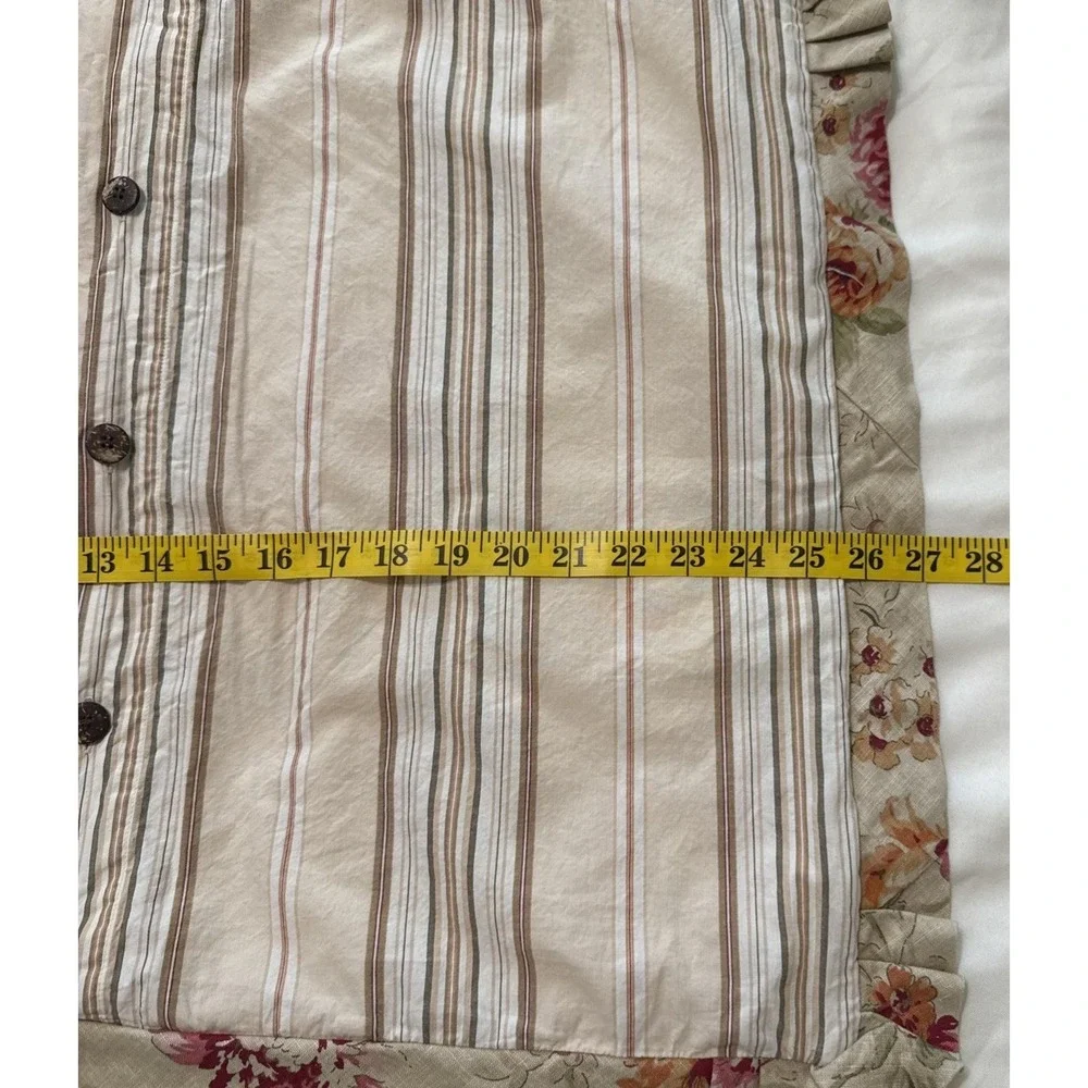 Pillow Shams 2 Nautica Savannah Shabby Cottage Farmhouse French Country Floral
